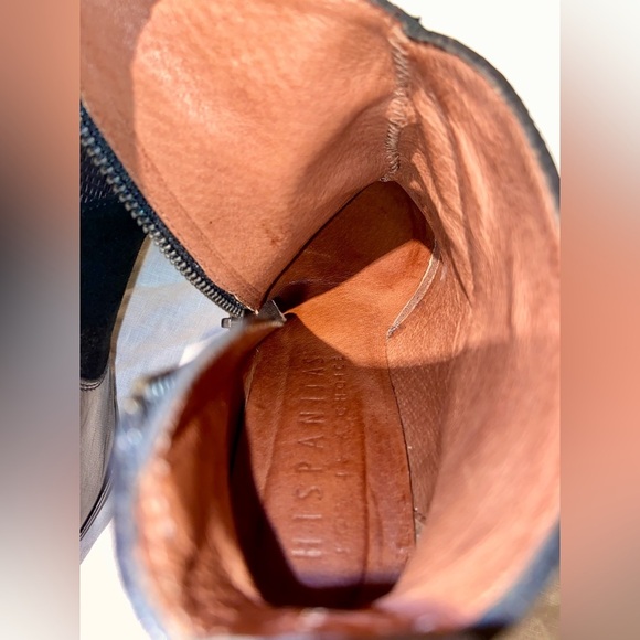 Women’s HISPANITAS Joy is a choice black leather & suede ankle boots sz 36/5,5-6 - Picture 5 of 16